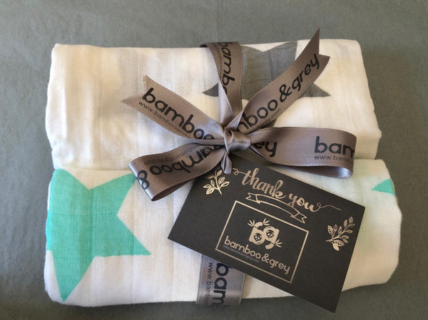 The Unboxed Pick N Mix Muslins - Bamboo & Grey