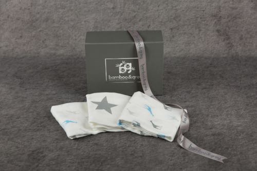 Luxury Muslin Gift Box - Bamboo & Grey