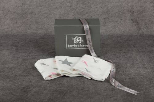 Luxury Muslin Gift Box - Bamboo & Grey
